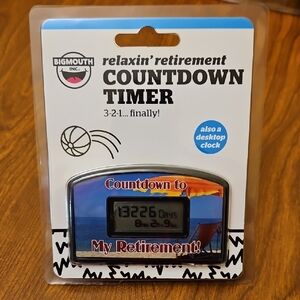 BigMouth Relaxin' Retirement Countdown Timer Brand New in Sealed Package